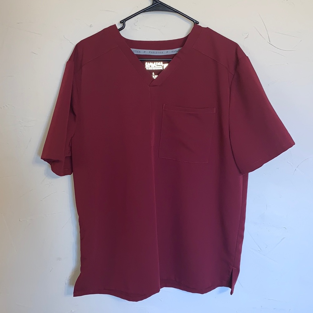 Fabletics Maroon Scrub Top EXCLUSIVE RELEASE